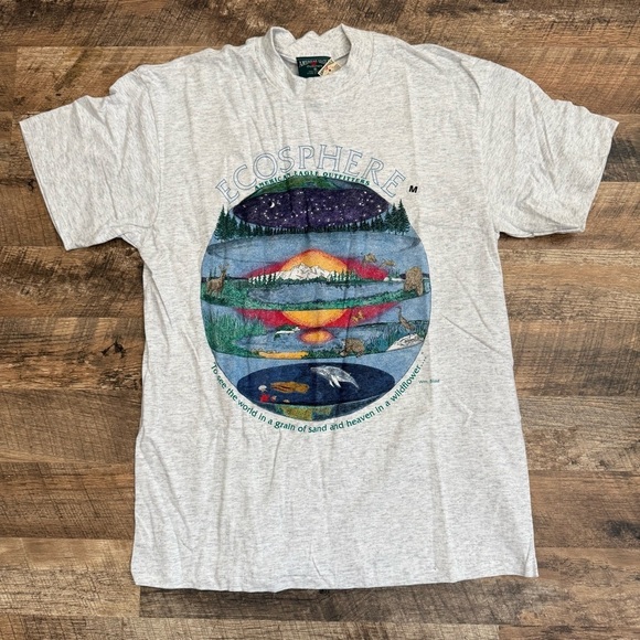 American Eagle Outfitters Tops - Vintage American Eagle Outfitters Light Gray Tee Medium NWT